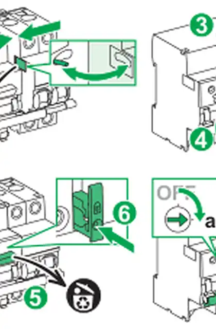 schneider施耐德Sticker for ARA iC60 and RCA iC60 - Instruction Sheet